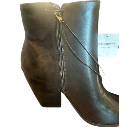 Liz Claiborne Women's Utopia Black Block Heel Booties Size 11M - Picture 13 of 14